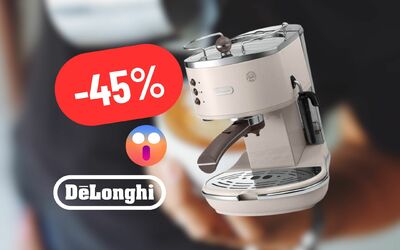  Il piacere dell'espresso e la cremosità del cappuccino: tutto nella Macchina per il Caffè De'Longhi IN MAXI SCONTO 