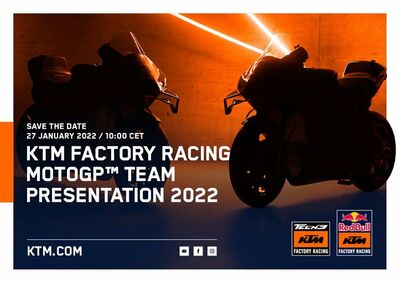  MotoGP | KTM Factory Racing 2022: segui il Live Streaming della presentazione 