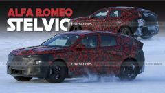  La nuova Alfa Romeo Stelvio ibrida ed elettrica esce allo scoperto: le foto spia 