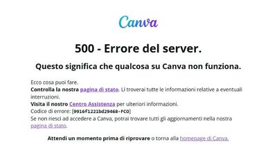  Canva down, problemi su diverse piattaforme per servizi legati all'intelligenza artificiale 