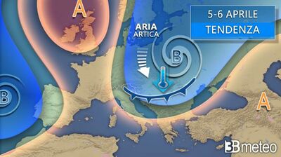  3BMETEO: 'Dalla primavera all’inverno: nel weekend fredde correnti artiche puntano nuovamente l’Italia e i Balcani' 