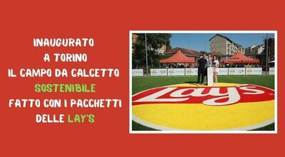  Layâs Replay: inaugurato a Torino il campo da calcetto sostenibile 