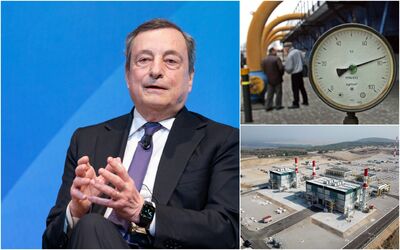  Draghi sul gas russo: 'Più che dipendenza è sottomissione' 