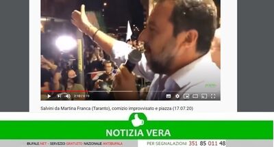  A Salvini danno dello scemo a Martina Franca, lui tira in ballo la figlia di 7 anni e Azzolina 