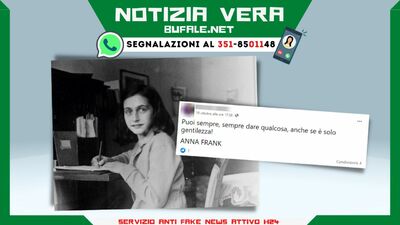  Anna Frank: 'Si può sempre dare qualcosa, anche solo la gentilezza', la frase è autentica 