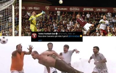  Ironia Torino: il gol di Zaza ha un precedente memorabile 