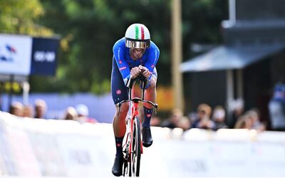  Europei, crono: Ganna argento dietro Evenepoel 
