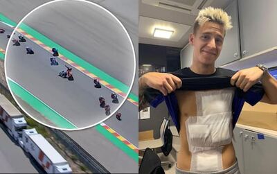  Il pauroso Incidente di Quartararo ad Aragon. FOTO-VIDEO 