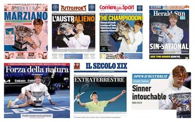  Sinner, la Rassegna Stampa dopo il trionfo agli Australian Open 