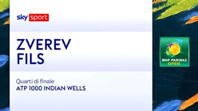  Zverev-Fils: highlights Atp Indian Wells 