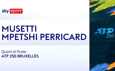  Musetti-Mpetshi Perricard: highlights Atp Bruxelles 
