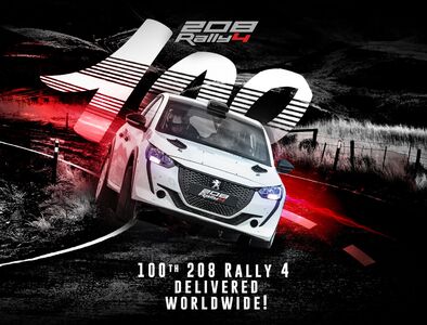  Peugeot 208 Rally4: consegnato il 100° esemplare della vettura da rally 