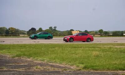  Alfa Romeo Giulia Gta vs Quadrifoglio: drag race | Video 