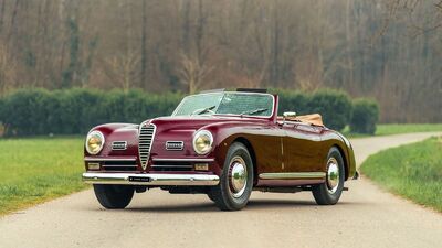  Alfa Romeo 6C 2500 Super Sport Pininfarina Cabriolet all'asta a Villa d'Este 