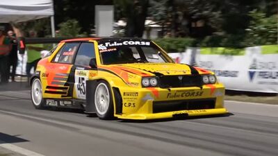  Lancia Delta Integrale Evo: belva da 600 CV in azione 