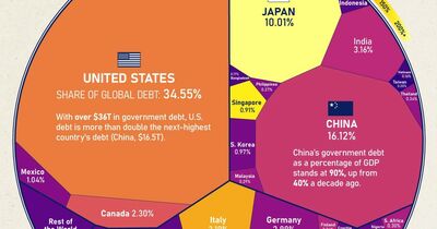  Come è distribuito il Debito Pubblico per Paese nel mondo 