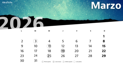  Calendario lunare di marzo 2026: brilla la luna piena del Verme 