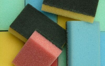  Le spugne abrasive rilasciano plastica 