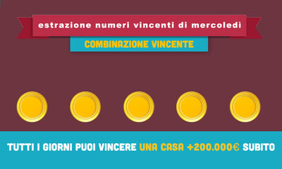  Estrazione VinciCasa del 7 aprile 2021: Combinazione Vincente 