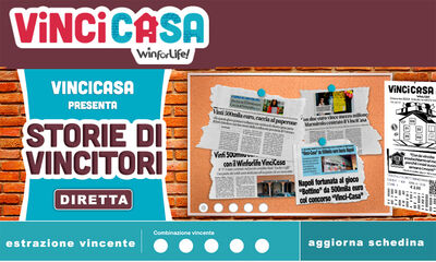  Estrazione VinciCasa domenica 20 Maggio 2021: numeri di oggi 
