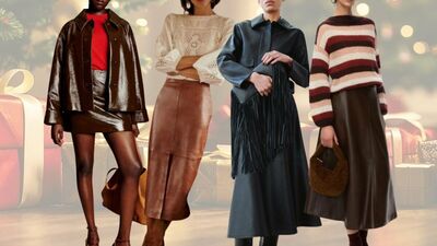  Per look alla moda e di carattere, la gonna in pelle si abbina così... 