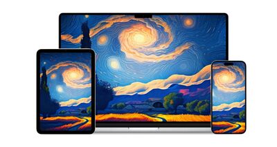  Nuovi bellissimi sfondi stile Van Gogh per Mac, iPhone e iPad di Basic Apple Guy 