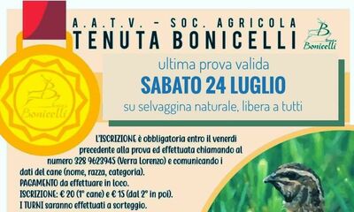  Trofeo Tenuta Bonicelli 2021, ultima prova valida sabato 24 luglio 