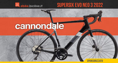  Cannondale Supersix Evo Neo 3 2022: bici elettrica da strada 