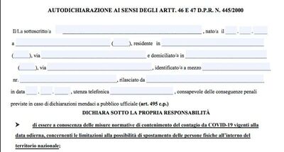  Autodichiarazione marzo 2021, quale usare e quando serve? 