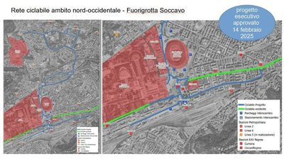  Napoli: 10 km di piste ciclabili tra Fuorigrotta e Soccavo