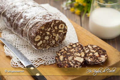  Salame di cioccolato Senza Uova: Ricetta facile e veloce 