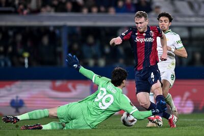  La partita di andata degli ottavi di finale di Europa League tra Bologna e Roma è finita 1 a 1 