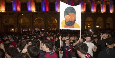  Le foto dei festeggiamenti per la Coppa Italia del Bologna 