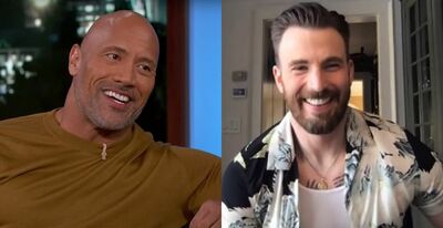  Red One: Chris Evans in una nuova foto dal set del film con The Rock 