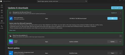  Microsoft Store per Windows si aggiorna con altri miglioramenti Nell ' UI 