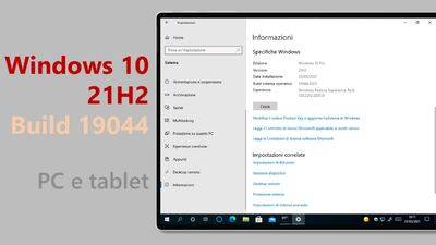  Download e novità di Windows 10 21H2 19044.2075 Insider Preview 