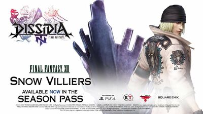  Dissidia Final Fantasy NT, Snow di Final Fantasy Xiii arriva come nuovo personaggio DLC 