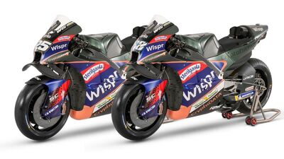  MotoGP 2023. Ecco le MotoGP del team satellite Aprilia. Miguel Oliveira: 'La nuova livrea mi Piace! '. Raul Fernandez: 'Specialmente la parte blu!' [GALLERY]