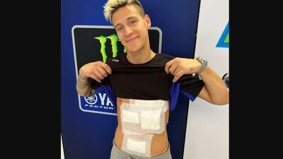  MotoGP 2022. GP di Aragon. La giornata nera di Quartararo: bruciature, zero punti e anche un Incidente in scooter