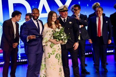 Drew Barrymore e Orlando Bloom battezzano MSC World America A Miami 