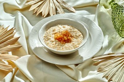  Il salato incontra il dolce nella ricetta del porridge di Bruno Barbieri 