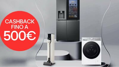  Elettrodomestici LG: li usi subito, paghi da luglio e hai 500€ indietro 
