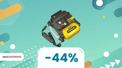  Sconto 44% sul compressore Stanley per gonfiare e controllare i pneumatici 