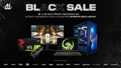  Black Friday AK, super promo e extra sconto del 5%! 