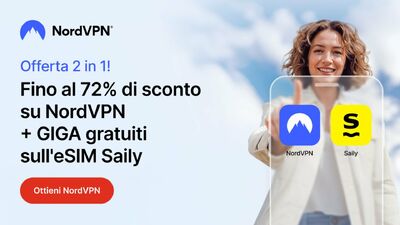  NordVPN conferma la sua leadership con la eSIM Saily e uno Sconto fino al 72% 