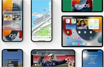  Apple iOS 15 iPadOS 15 in esecuzione su gran parte dei dispositivi Apple 