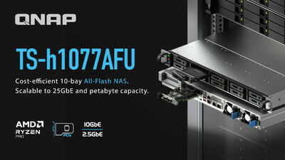  QNAP espande la sua linea di NAS all-flash per le aziende con un modello a 10 alloggiamenti 