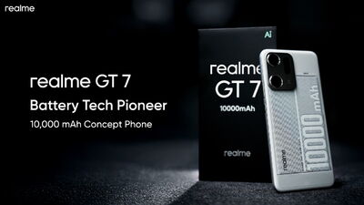 Realme mostra a tutti il Concept phone con batteria da 10.000 mAh e ricarica lampo da 320W 
