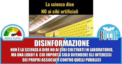  Il cibo sintetico e la disinformazione sistematica 