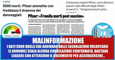  Il 'report' in cui Pfizer ammette con freddezza di aver raccolto 